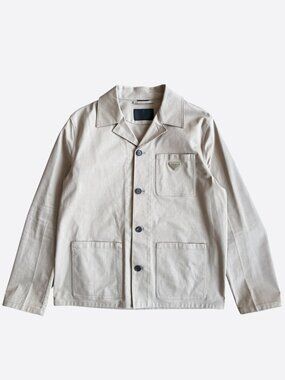 Prada Beige Button Up Work Jacket